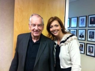 A younger Michelle Prince with her mentor Zig Ziglar, smiling together.
